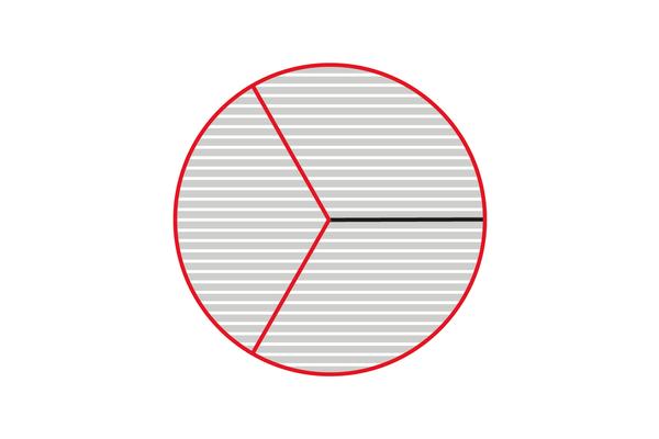 Tappeti per ingresso circolari con divisioni: Divisione a Y